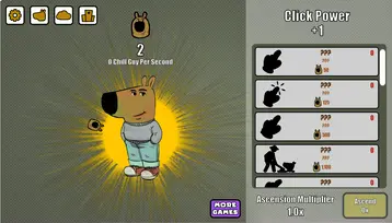 Chill Guy Clicker core gameplay: clicking mechanics with the famous meme dog